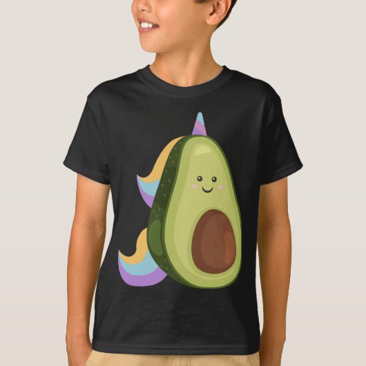 Magische avocado eenhoorn grappig veganistisch ete t-shirt (Voorkant)