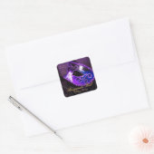 Magische Avond Paarse Masquerade Sticker (Envelop)