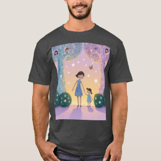 Magische avondwandeling met mama caesium vintage t-shirt