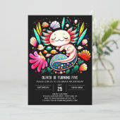 Magische Axolotl kinderverjaardag Kaart (Staand voorkant)