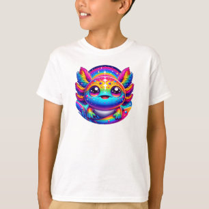 Magische Axolotl: Kleurrijke verbeelding voor kind T-shirt