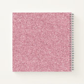 Magische Baby Eenhoorn Roze Faux Glitter Kinder Notitieboek (Achterkant)