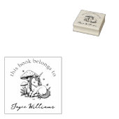 Magische Baby Eenhoorn Toadstool & Butterflies Boe Rubberstempel (Gestempeld)