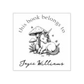 Magische Baby Eenhoorn Toadstool & Butterflies Boe Rubberstempel (Afrduk)