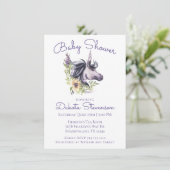Magische Baby shower Unicorn | Moderne Waterverf Kaart (Staand voorkant)
