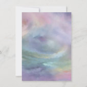 Magische Baby shower Unicorn | Moderne Waterverf Kaart (Achterkant)