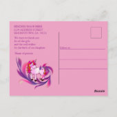 Magische Baby Zeemeermin is aangekomen Briefkaart (Achterkant)