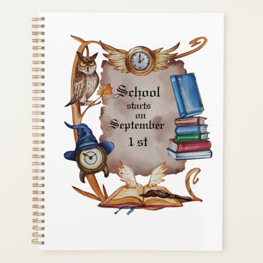 Magische Back-to-School Waterverf Planner (Voorkant)