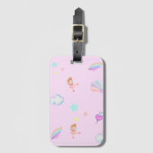 Magische Ballet regenboog gradiënt verjaardagsfees Bagagelabel (Voorkant (verticaal))