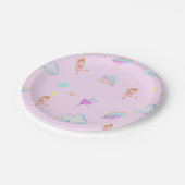 Magische Ballet regenboog gradiënt verjaardagsfees Papieren Bordje (Gekanteld)