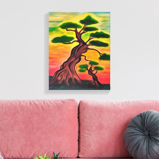 Magische baobabs canvas afdruk (Insitu (Woonkamer))