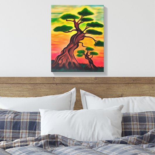 Magische baobabs canvas afdruk (Insitu (Slaapkamer))