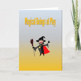 Magische Beings bij het spelen Kaart