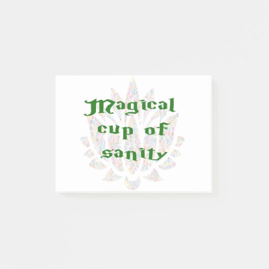 Magische beker van de Saniteit Post-it® Notes (Voorkant)