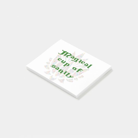 Magische beker van de Saniteit Post-it® Notes (Schuin)