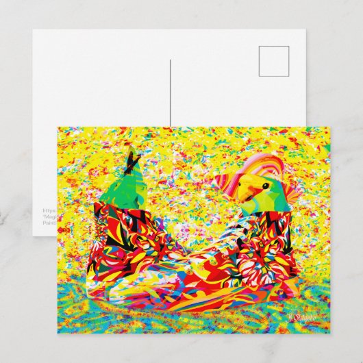 Magische berg briefkaart (Voorkant / Achterkant)