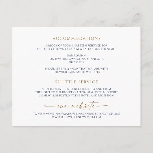 Magische berg Navy blauwe blos roze details Informatiekaartje (Achterkant)