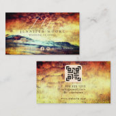 Magische bergen Abstract monogrammen Visitekaartje (Voorkant / Achterkant)