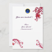 MAGISCHE BESJES 3,MONOGRAM rode saffier Kaart (Achterkant)