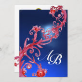 MAGISCHE BESJES 3,MONOGRAM rode saffier Kaart (Voorkant / Achterkant)