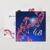 MAGISCHE BESJES 4, ENKELVOUDIGE rode saffier ijs Kaart (Voorkant / Achterkant)