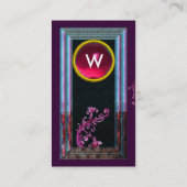 MAGISCHE BESJES gem MONOGRAM blauw Visitekaartje (Achterkant)