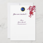 MAGISCHE BESJES,MONOGRAAM rode saffier Kaart (Achterkant)