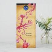 MAGISCHE BESJES  MONOGRAM,  blauw Kaart (Staand voorkant)