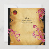 MAGISCHE BESJES  MONOGRAM,  rood Kaart (Achterkant)