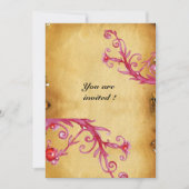 MAGISCHE BESJES  MONOGRAM waszegel perkament Kaart (Voorkant)