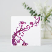 MAGISCHE BESJES, paars wit metaalachtig goud Kaart (Staand voorkant)