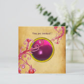 MAGISCHE BESJES PERKAMENT GEEN rode robijn Kaart (Staand voorkant)