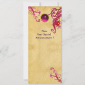 MAGISCHE BESJES PERKAMENT RODE ROBIJN KAART (Achterkant)