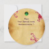 MAGISCHE BESJES PERKAMENTJAS groene smaragd Kaart (Achterkant)