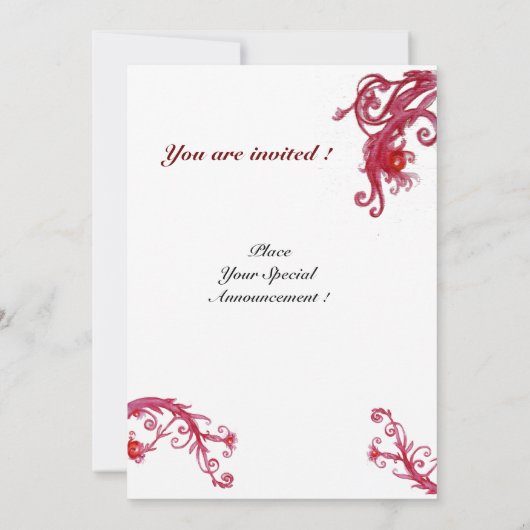 MAGISCHE BESJES, rood wit Kaart (Achterkant)