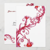 MAGISCHE BESJES, rood wit Kaart (Voorkant / Achterkant)