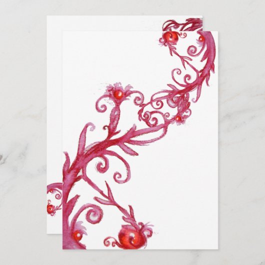 MAGISCHE BESJES, rood wit Kaart (Voorkant / Achterkant)