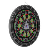 Magische beslisser dartboard dartbord (Voorkant Links)