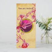 MAGISCHE BESSEM PERKAMENT GEEN rode robijn Kaart (Staand voorkant)