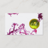 MAGISCHE BESSEN MONOGRAM edelsteen geel wit Visitekaartje (Achterkant)