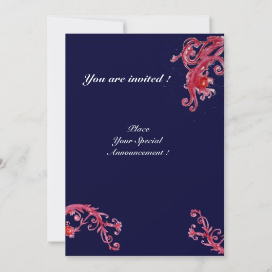 MAGISCHE BESSEN, rood blauw Kaart (Achterkant)