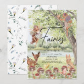 Magische betoverde bos fee meisje verjaardag kaart (Voorkant / Achterkant)