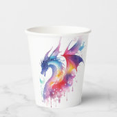 Magische betoverde draak verjaardag papieren bekers (Voorkant)