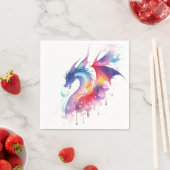 Magische betoverde draak verjaardag servet (Insitu)