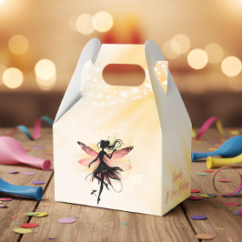 Magische betoverde Fairy silhouet kinderen verjaar Bedankdoosjes