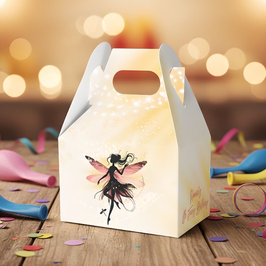 Magische betoverde Fairy silhouet kinderen verjaar Bedankdoosjes