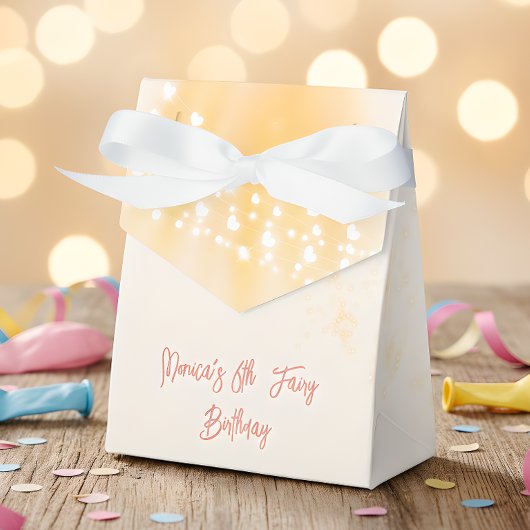 Magische betoverde Fairy silhouet kinderen verjaar Bedankdoosjes
