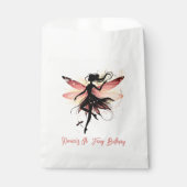 Magische betoverde Fairy silhouet kinderen verjaar Bedankzakje (Voorkant)