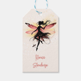 Magische betoverde Fairy silhouet kinderen verjaar Cadeaulabel