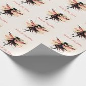 Magische betoverde Fairy silhouet kinderen verjaar Cadeaupapier (Hoek)